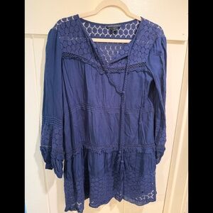 French Connection Navy Boho Dress, Size XS/4